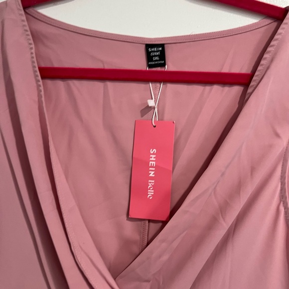 SHEIN Belle Plus Surplice Neck Tulip Hem Bridesmaid Dress Size 1XL NWT - Picture 6 of 9